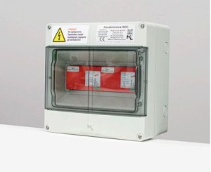 Rozdzielnica DC RDC04 - 2 x ochronnik T1+T2 2Dehn + ZUGI