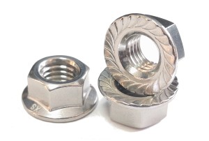 Nakrętka kołnierzowa ząbkowana M10 Din6923 A2