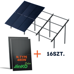 ZESTAW Konstrukcja + 16x Jinko 480W