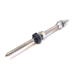 Śruba dwugwintowa M10x300 + 3 nakrętki + EPDM (bez adaptera)